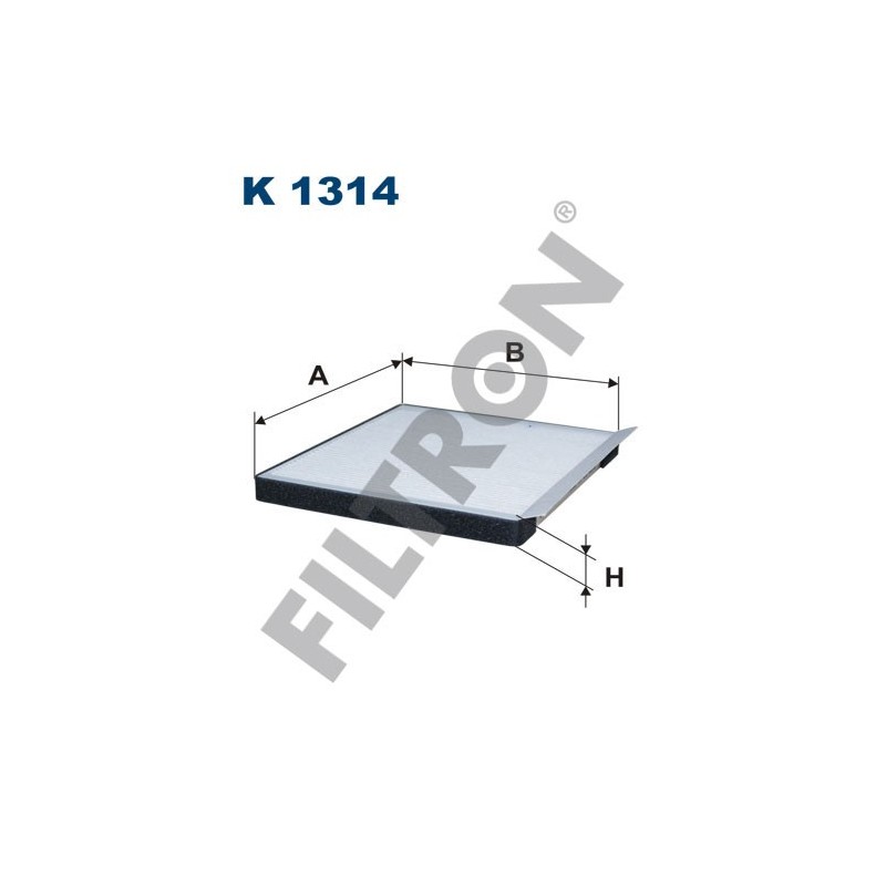 Filtro de Habitáculo Filtron K1314 Hyundai Accent III,Creta, Elantra I, Elantra II, Elantra III, i20 II, i30 II (GD)