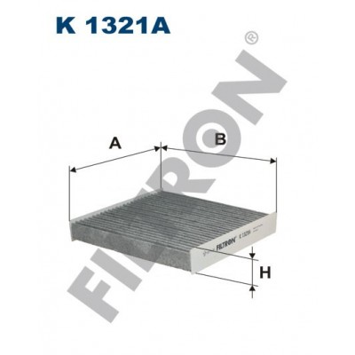 Filtro de Habitáculo Filtron K1321A Dacia Duster, Logan II, Sandero II, Lada Vesta, X-Ray, Nissan Micra V (K14F)