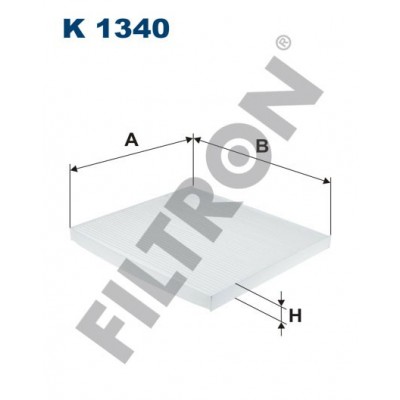 Filtro de Habitáculo Filtron K1340 Hyundai Grandeur / Azera, Santa Fe III, Sonata VI, Kia Optima