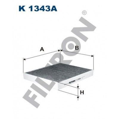 Filtro de Habitáculo Filtron K1343A Opel Ampera-E, Astra K, Insignia B, Meriva B, Mokka, Vauxhall Astra Mk VII, Insignia Mk II