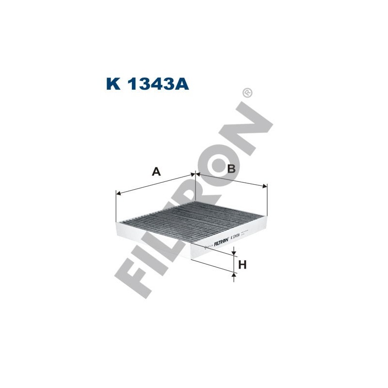 Filtro de Habitáculo Filtron K1343A Opel Ampera-E, Astra K, Insignia B, Meriva B, Mokka, Vauxhall Astra Mk VII, Insignia Mk II