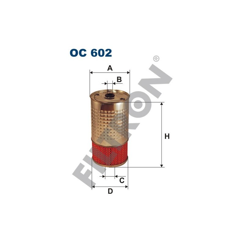 Filtro de Aceite Filtron OC602 Daewoo (Chevrolet) Korando, Musso, Evobus O 100, Mercedes 2T, 3T, 4T, 5T, Mercedes 190, 200, 250