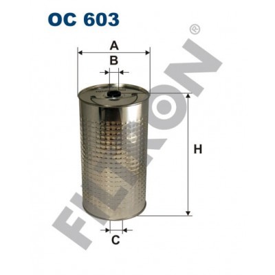 Filtro de Aceite Filtron OC603 Auwaerter , Commer , Droegmoeller, Evobus, Faun, Liebherr, Mercedes, Steyr, Vetter, Astra, Claas