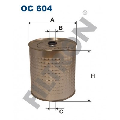 Filtro de Aceite Filtron OC604 Droegmoeller, Faun, Hanomag-Henschel F 20-F 45, F 46-F 86, Liebherr LT, Mercedes 4T, 5T, 6T