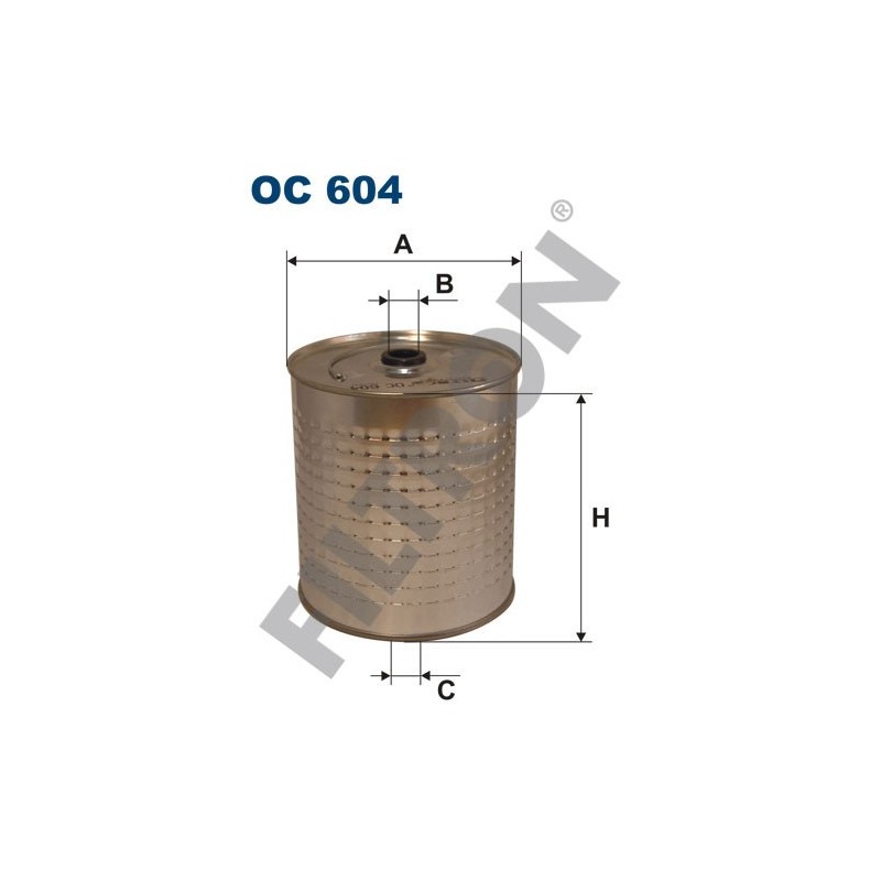 Filtro de Aceite Filtron OC604 Droegmoeller, Faun, Hanomag-Henschel F 20-F 45, F 46-F 86, Liebherr LT, Mercedes 4T, 5T, 6T