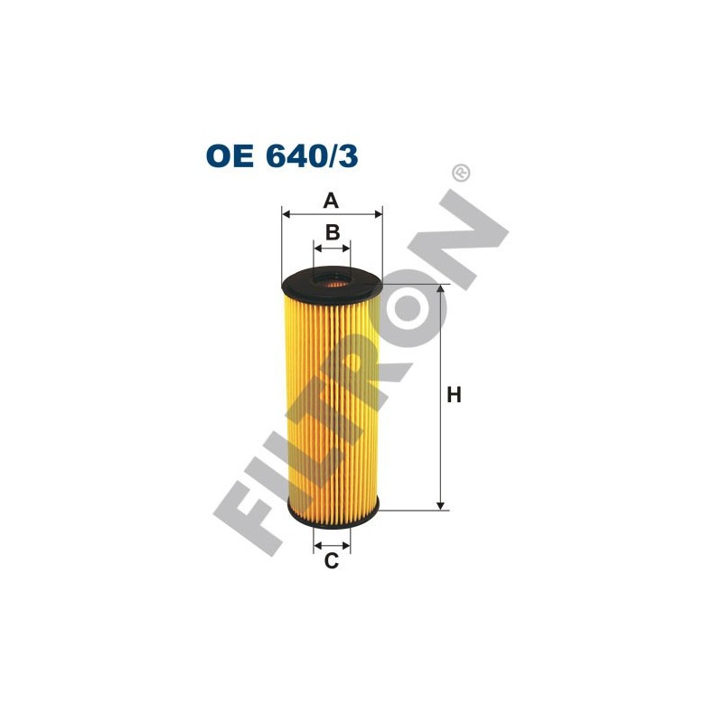 Filtro de Aceite Filtron OE640/3 Mercedes C (W202/W203), CLK (C208), E (W124/W210), G (W461/W463), M (W163), S (W140), Sprinter