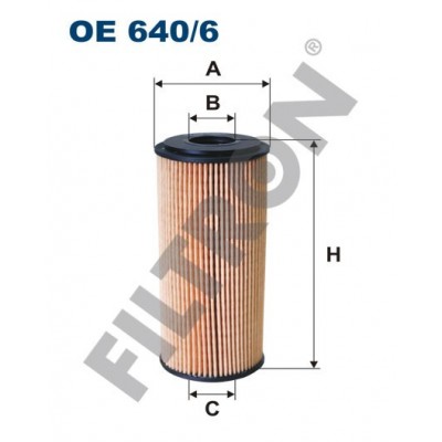 Filtro de Aceite Filtron OE640/6 Mercedes A (W168), A (W169), B (W245), Vaneo (W414)