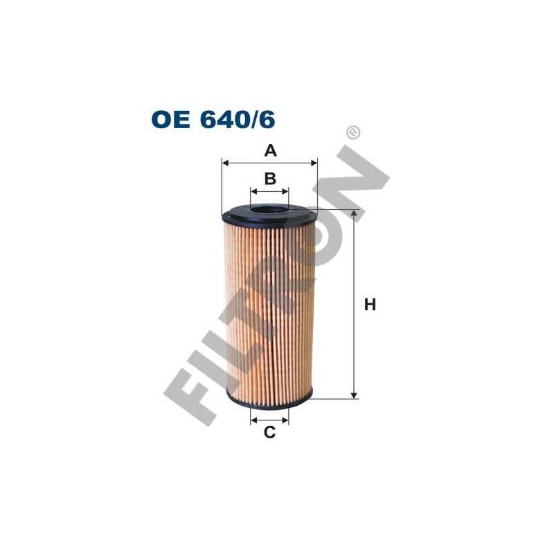 Filtro de Aceite Filtron OE640/6 Mercedes A (W168), A (W169), B (W245), Vaneo (W414)