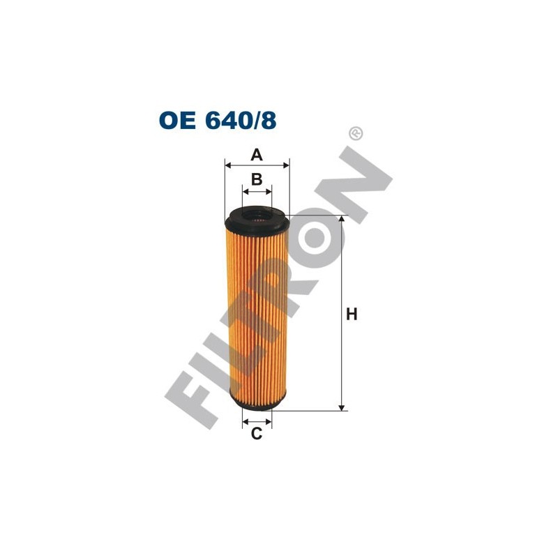 Filtro de Aceite Filtron OE640/8 Mercedes C (W203/C203/T203), C (W204/S204), CLC (CL203), CLK (A/C209), E (W/S211), E (W212)