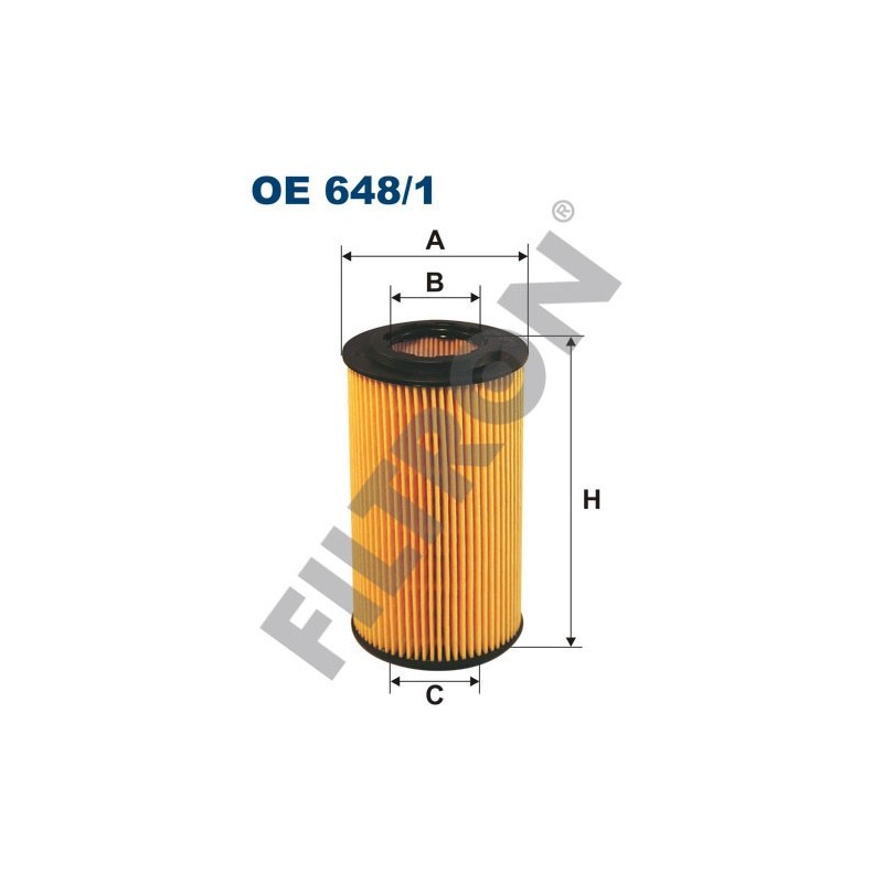 Filtro de Aceite Filtron OE648/1 Opel Astra G (Astra II), Frontera B, Omega B, Signum, Sintra, Vectra B/C, Zafira I