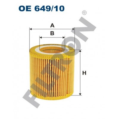 Filtro de Aceite Filtron OE649/10 BMW 1 (F20/F21), 2 (F22), 3 (F30/F31), 3 GT (F34), 4 (F32), 5 (F10/F11/F18), 5 GT (F07GT)