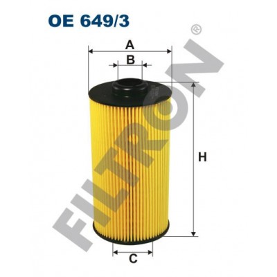 Filtro de Aceite Filtron OE649/3 Bentley Arnage, BMW Serie 5 (E34), Serie 5 (E39), Serie 7 (E38), Serie 8 (E31), Serie X5 (E53)