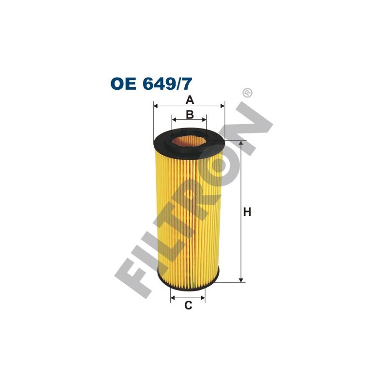 Filtro de Aceite Filtron OE649/7 BMW Serie 1 (E81/E82/E87/E88), Serie 3 (E46), Serie 3 (E90/E91/E92/E93), Serie 5 (E60/E61)