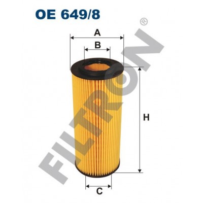 Filtro de Aceite Filtron OE649/8 BMW Serie 3 (E46), Serie 3 (E90/E91/E92/E93), Serie 5 (E60/E61), Serie 6 (E63/E64)