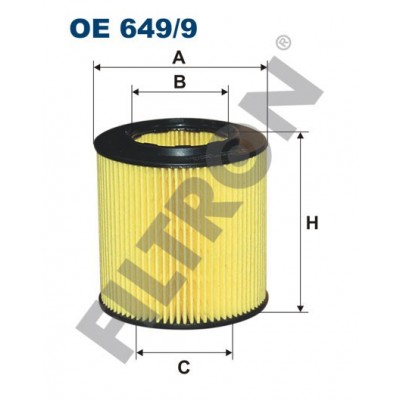 Filtro de Aceite Filtron OE649/9 BMW Serie 1 (E81/E82/E87/E88), Serie 3 (E90/E91/E92/E93), Serie 5 (E60/E61)