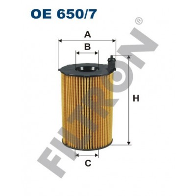 Filtro de Aceite Filtron OE650/7 Audi A4 (B8/8K), A5 (8T), A6 (4G2/4G5), A6 Allroad (4GH), A7 (4GA), A8 II (4H), Q5 (8R)