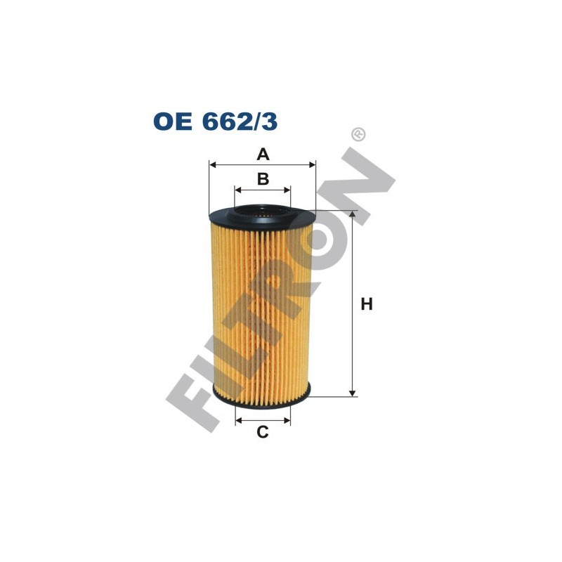 Filtro de Aceite Filtron OE662/3 Volvo C30, C70 II, S40 II, S60 II, S80 II, V50, V70 II, XC60, XC70 II, XC90