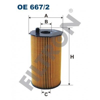 Filtro de Aceite Filtron OE667/2 Citroën C5 II, C6, Jaguar S-Type (CCX), XJ/XJR (X350), Landrover Discovery III, Discovery IV