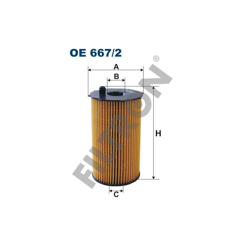 Filtro de Aceite Filtron OE667/2 Citroën C5 II, C6, Jaguar S-Type (CCX), XJ/XJR (X350), Landrover Discovery III, Discovery IV