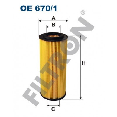 Filtro de Aceite Filtron OE670/1 Alfa Romeo 159, Brera, Fiat Croma II, Lancia Thesis