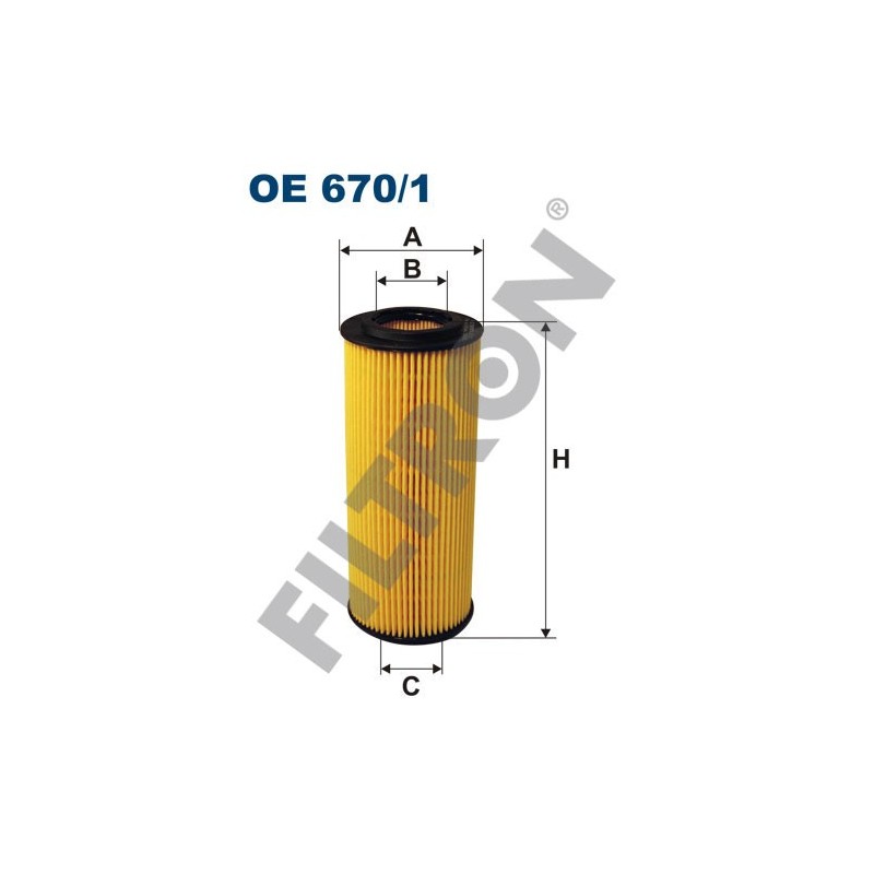 Filtro de Aceite Filtron OE670/1 Alfa Romeo 159, Brera, Fiat Croma II, Lancia Thesis