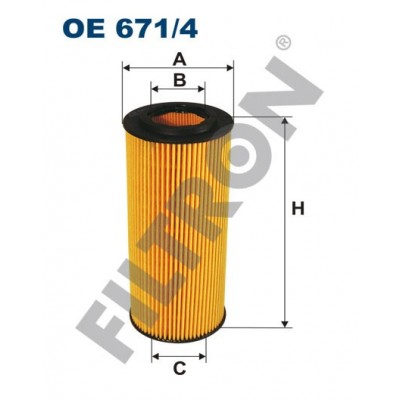 Filtro de Aceite Filtron OE671/4 Audi A4 (B6,B7/8E,8H), A4 (B8,8K), A5 (8T), A6 (4F/6C), A6 (4G2,4G5), ,A6 Allroad, A7 (4GA)