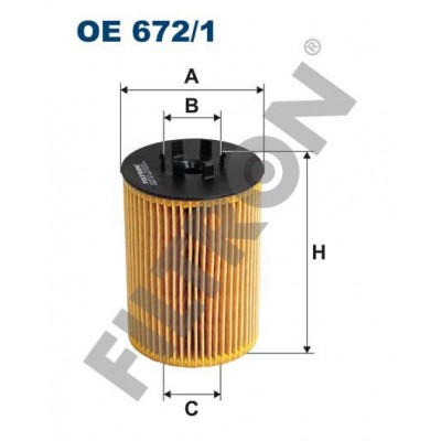 Filtro de Aceite Filtron OE672/1 BMW Serie 5 (E60/E61), 6 (E63/E64), Serie 7 (E65/E66), Serie X5 (E53)