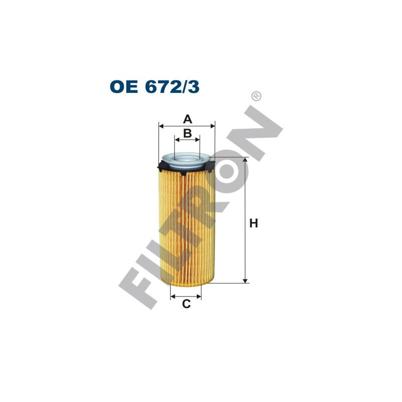 Filtro de Aceite Filtron OE672/3 BMW Serie 3 (E90/E91/E92/E93), Serie 5 (F10/F11/F18), Serie 5 GT (F07GT), Serie 7 (F01/F02)