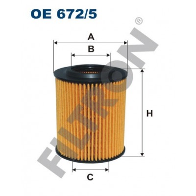 Filtro de Aceite Filtron OE672/5 BMW 1 (F20/F21), 3 (F30/F31)