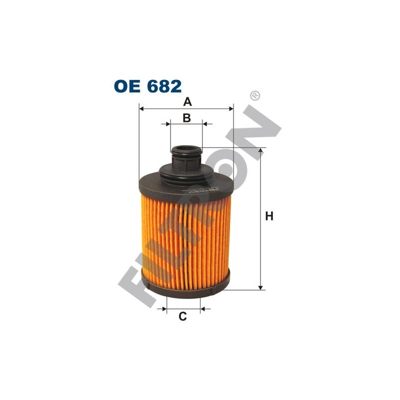 Filtro de Aceite Filtron OE682 Alfa Romeo Mito, Fiat 500 II, Doblo I/II, Fiorino II, Linea, Panda II, Punto II/III, Ford Ka II