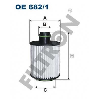 Filtro de Aceite Filtron OE682/1 Opel Astra J, Cascada, Comdo D (X12), Corsa D, Insignia, Meriva B, Zafira C