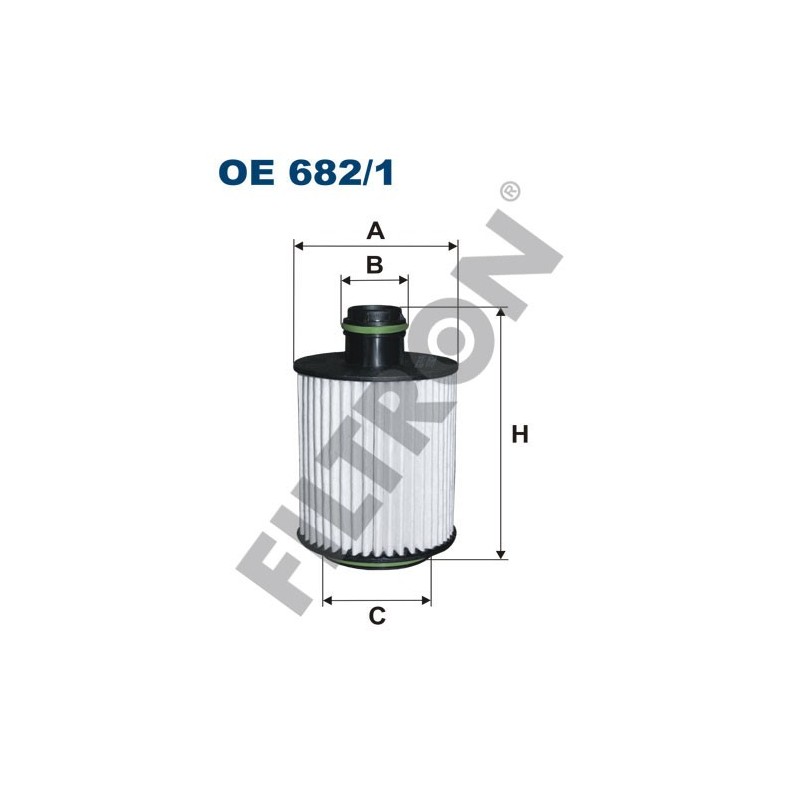 Filtro de Aceite Filtron OE682/1 Opel Astra J, Cascada, Comdo D (X12), Corsa D, Insignia, Meriva B, Zafira C