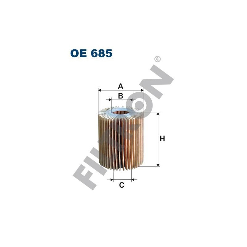 Filtro de Aceite Filtron OE685 Lexus GS, GX, IS II, LS, Toyota Auris, Auris II, Avensis II, Avensis III, Corolla Verso