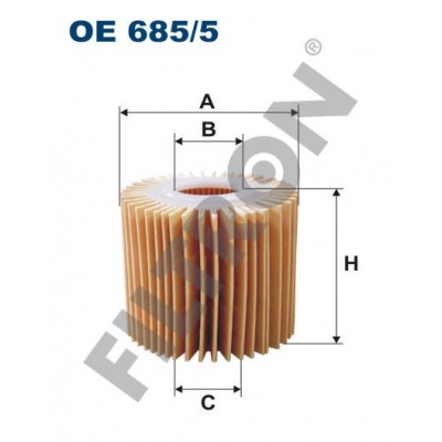 Filtro de Aceite Filtron OE685/5 Toyota Auris, Corolla XI, IQ, Urban Cruiser, Verso-S, Yaris II, Yaris III