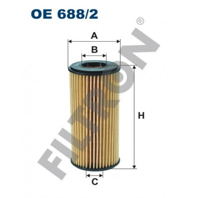 Filtro de Aceite Filtron OE688/2 Audi A1 (8X), A3 III (8V),A4 (B8),A4 (8W),A5 (8T),A5 (F5),A7 (4GA), A8 III, Q2 (GA), Q3