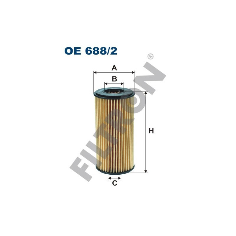 Filtro de Aceite Filtron OE688/2 Audi A1 (8X), A3 III (8V),A4 (B8),A4 (8W),A5 (8T),A5 (F5),A7 (4GA), A8 III, Q2 (GA), Q3