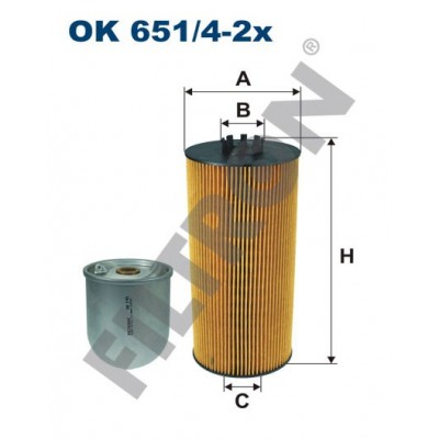 Filtro de Aceite Filtron OK651/4-2X