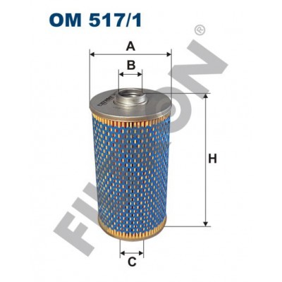 Filtro de Aceite Filtron OM517/1 BMW Serie 5 (E34), Serie 7 (E32), Serie 7 (E38), Serie 8 (E31)