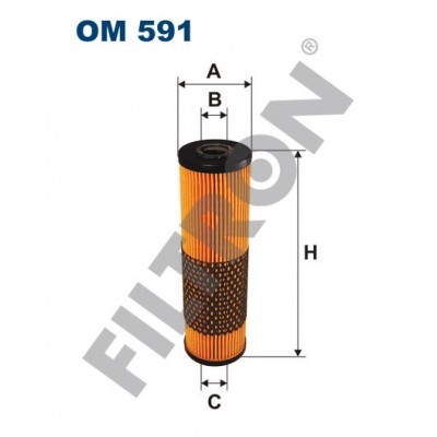 Filtro de Aceite Filtron OM591 Mercedes 600, CL (C140), S (W140), SL (R129)