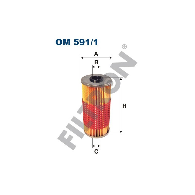 Filtro de Aceite Filtron OM591/1 Mercedes 400, 500, CL (C140), E (W/R/C/S124), E (W/S210), S (W140), SL (R129)