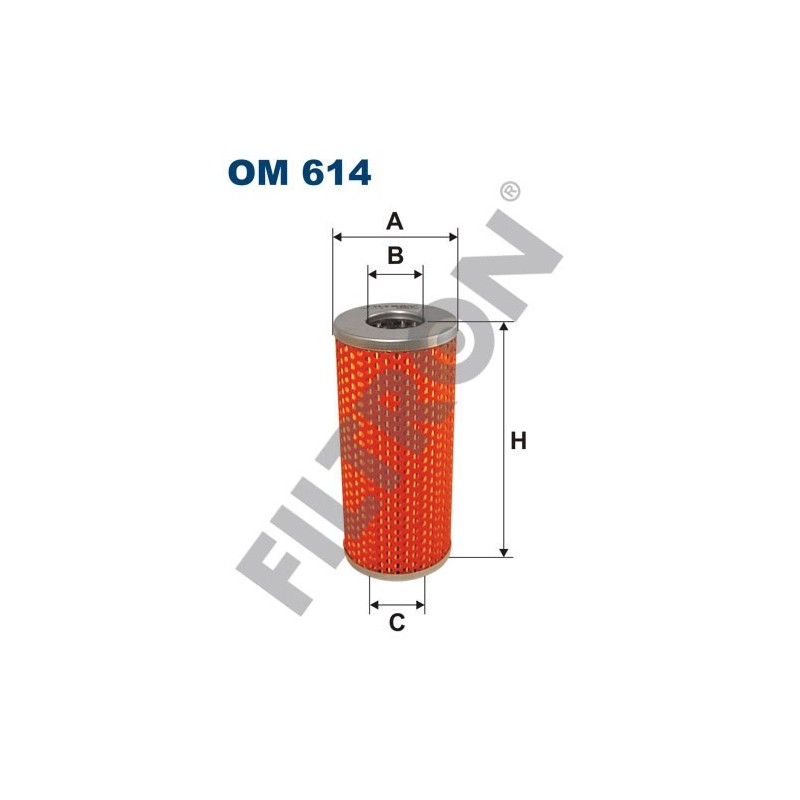 Filtro de Aceite Filtron OM614 Timberjack 100, Moskvitch 412, 427,434,1500, Wo?ga (Gaz) Gaz 21/24