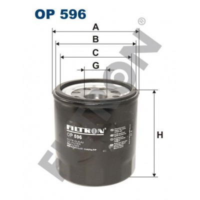 Filtro de Aceite Filtron OP596