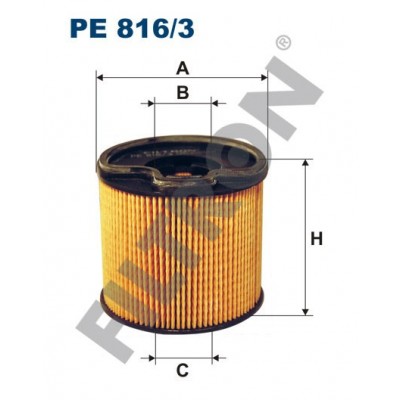 Filtro de Combustible Filtron PE816/3 Citroën Berlingo I/II, C5, Evasion, Jumpy, Xantia, Xsara, Xsara Picasso, Fiat Scudo