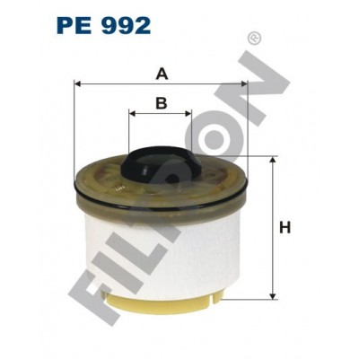 Filtro de Combustible Filtron PE992 Fiat Fullback, Isuzu D-Max, Lexus IS I/II, Mitsubishi L200, Toyota Hilux