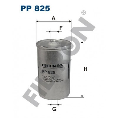 Filtro de Combustible Filtron PP825 Atlas Copco, Bentley, Ferrari, Ford Ecsort III, Escort VI, Fiesta II, Fiesta III