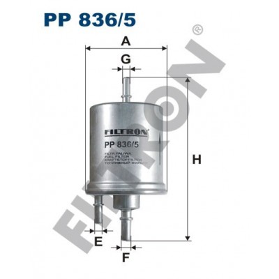 Filtro de Combustible Filtron PP836/5 Audi A4 (B6,B7/8E,8H), A6 II (4F/C6)