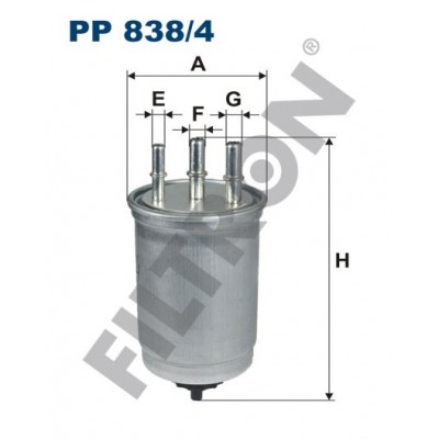 Filtro de Combustible Filtron PP838/4 Ford Focus, Mondeo III (00-07), Tourneo Connect, Transit Connect, Jaguar X-Type (CF1)