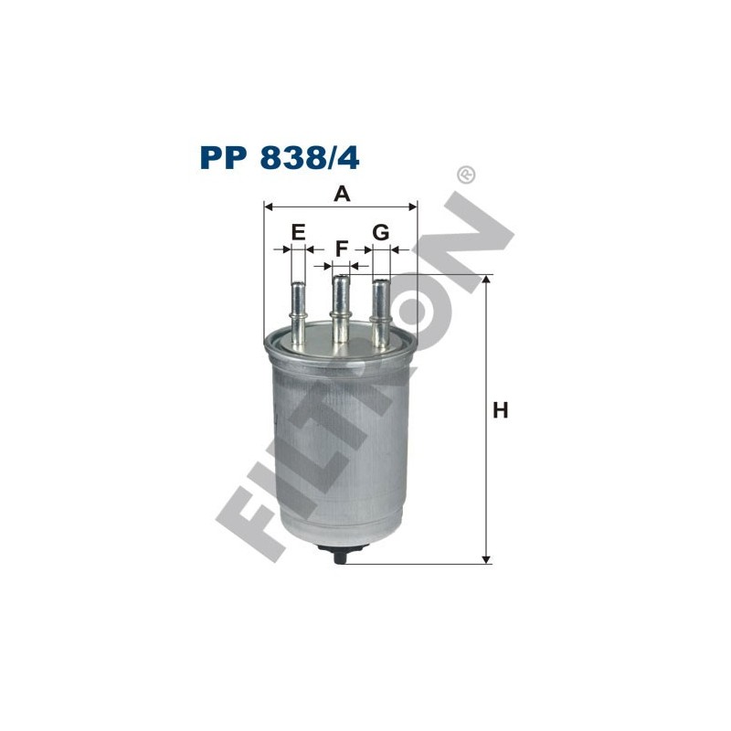 Filtro de Combustible Filtron PP838/4 Ford Focus, Mondeo III (00-07), Tourneo Connect, Transit Connect, Jaguar X-Type (CF1)