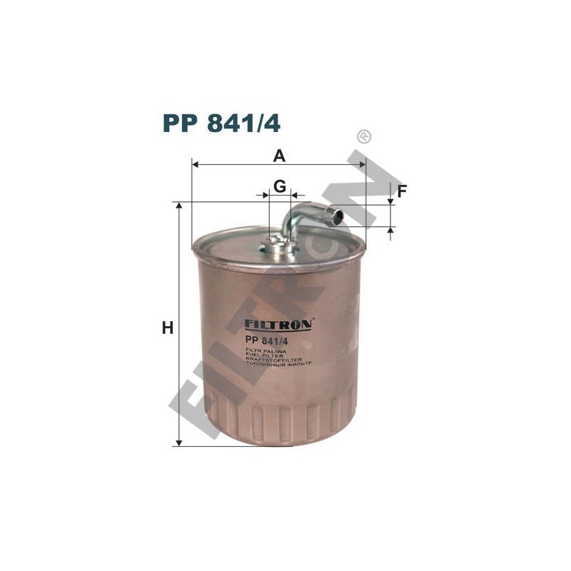 Filtro de Combustible Filtron PP841/4 Mercedes C (W203/C203/T203), CLK (A/C209), G (W461/W463), M (W163)