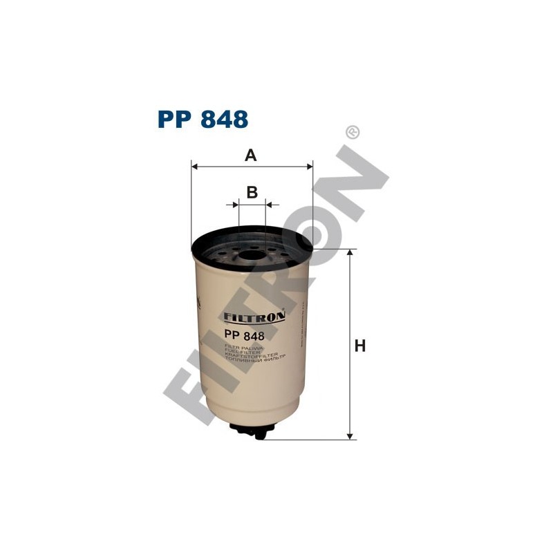 Filtro de Combustible Filtron PP848 Leyland-Freight Rover/LDV 400 Convoy VH C35, Metro-Cammell-Weymann Taxi Cab/Metrocab